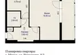 1 room apartment 37 m² Minsk, Belarus