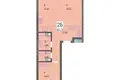 Квартира 2 комнаты 66 м² Минск, Беларусь