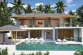 Kompleks mieszkalny New complex of villas with swimming pools 3 minutes away from a golf course and close to Maenam Beach, Samui, Thailand