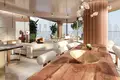 Kompleks mieszkalny New residence Eywa with swimming pools, lounge areas and waterfalls on the bank of the canal, Business Bay, Dubai, UAE