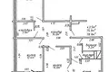3 room apartment 76 m² in Minsk, Belarus