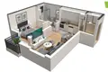 Wohnung 2 zimmer 37 m² Bijela, Montenegro