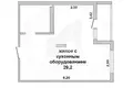 1 room apartment 33 m² Muchaviecki sielski Saviet, Belarus