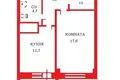 1 room apartment 43 m² Saint Petersburg, Russia