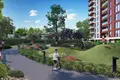 Complexe résidentiel Residence with a garden and co-working areas in front of the metro station, Istanbul, Turkey