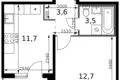 Квартира 1 комната 33 м² Ленинский городской округ, Россия