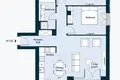 Piso independiente 3 habitaciones 92 m² Radovici, Montenegro
