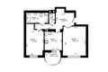 Квартира 2 комнаты 77 м² Минск, Беларусь