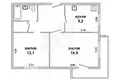 2 room apartment 49 m² Brest, Belarus