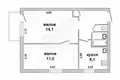 Appartement 2 chambres 39 m² Jabinka, Bélarus