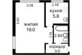 Apartamento 1 habitación 30 m² Minsk, Belarús