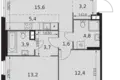 Wohnung 3 zimmer 66 m² Moskau, Russland