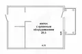 1 room apartment 29 m² Muchaviecki sielski Saviet, Belarus