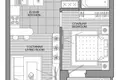 Mieszkanie 2 pokoi 42 m² Mińsk, Białoruś