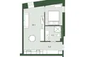 1 room apartment 39 m² Riga, Latvia