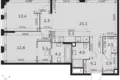 Квартира 3 комнаты 80 м² Москва, Россия