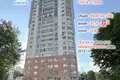3 room apartment 91 m² Minsk, Belarus