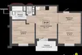 Apartamento 59 m² Kalodziscanski sielski Saviet, Belarús