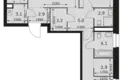 Wohnung 3 zimmer 83 m² Moskau, Russland