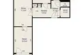 3 room apartment 62 m² Minsk, Belarus