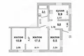 Apartamento 60 m² Brest, Belarús