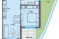 Квартира 1 спальня 57 м² Будва, Черногория
