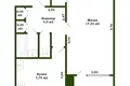 Wohnung 1 zimmer 36 m² Minsk, Belarus