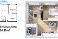 Apartamento 2 habitaciones 35 m² Klaipeda, Lituania