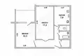 2 room apartment 50 m² Muchaviecki sielski Saviet, Belarus