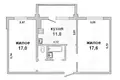 2 room apartment 60 m² Zhabinka, Belarus
