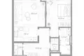 Apartamento 1 habitación 62 m² Moscú, Rusia