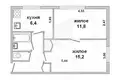 Квартира 2 комнаты 43 м² Рясна, Беларусь