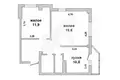 2 room apartment 58 m² Muchaviecki sielski Saviet, Belarus