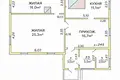 House 74 m² Papiarnianski sielski Saviet, Belarus