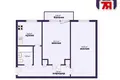 Wohnung 2 zimmer 45 m² Maladsetschna, Belarus
