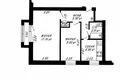 Appartement 2 chambres 42 m² Minsk, Bélarus
