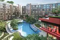 Complexe résidentiel Residential complex with a large swimming pool, a spa and a co-working area, Bangkok, Thailand