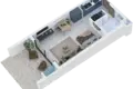 Studio 1 chambre 49 m² Agios Amvrosios, Chypre du Nord
