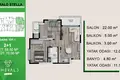 Квартира 3 комнаты 70 м² Мезитли, Турция