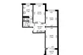 3 bedroom apartment 63 m² Minsk, Belarus