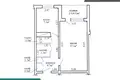 1 room apartment 35 m² Minsk, Belarus