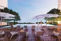 Complexe résidentiel New complex of furnished apartments Maimoon Gardens with a swimming pool, a waterfall and sports grounds, JVC, Dubai, UAE