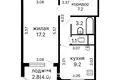 1 bedroom apartment 38 m² Minsk, Belarus