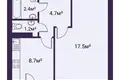 1 room apartment 35 m² Maladzyechna, Belarus