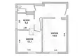 Apartamento 2 habitaciones 53 m² Zhabinka, Belarús