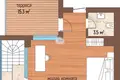 2 room apartment 93 m² Svetlogorsk, Russia