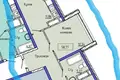 2 room apartment 59 m² Odesa, Ukraine