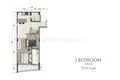 Appartement 2 chambres 55 m² Ban Bang Thao, Thaïlande