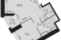 Appartement 2 chambres 43 m² Moscou, Russie