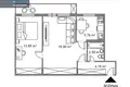 Квартира 2 комнаты 46 м² Вильнюс, Литва